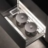 ROLA 2.0 Series Round Steel Bowl and Dish Tripod Basket (Arabic Grey)