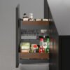 FINE series three-sided seasoning basket (walnut wood)