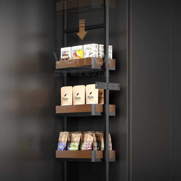 FINE3.0 series high-depth pull-out basket (walnut wood)